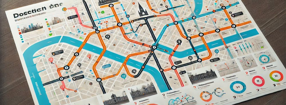 Visuele samenvatting met drie pijlen voor scootmobiel actieradius, comfort en snelheid