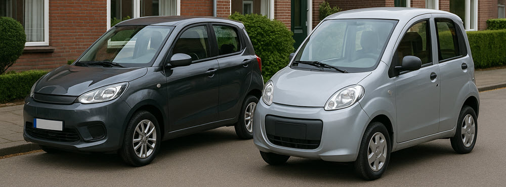 verschil tussen scootmobiel auto en brommobiel in één beeld