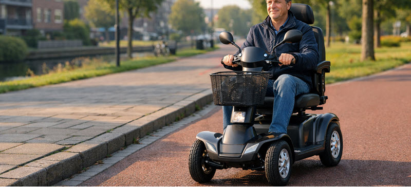 Gehandicaptenvoertuig in beeld: scootmobiel voor zelfstandige mobiliteit in het dagelijks leven
